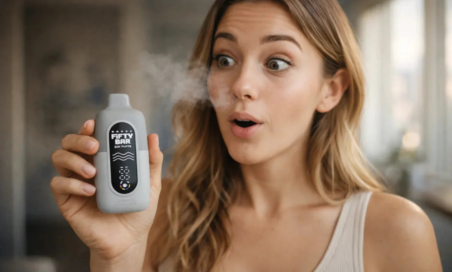 foger clear vape flavor Icy Mint Foger Pod - Clear, Ice Disposable Vape