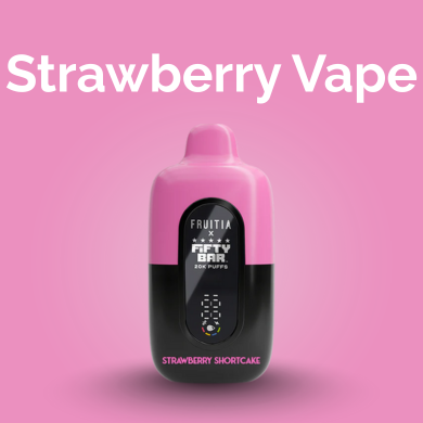 Fifty Bar Strawberry Flavor Vape | Fifty Bar Vapes