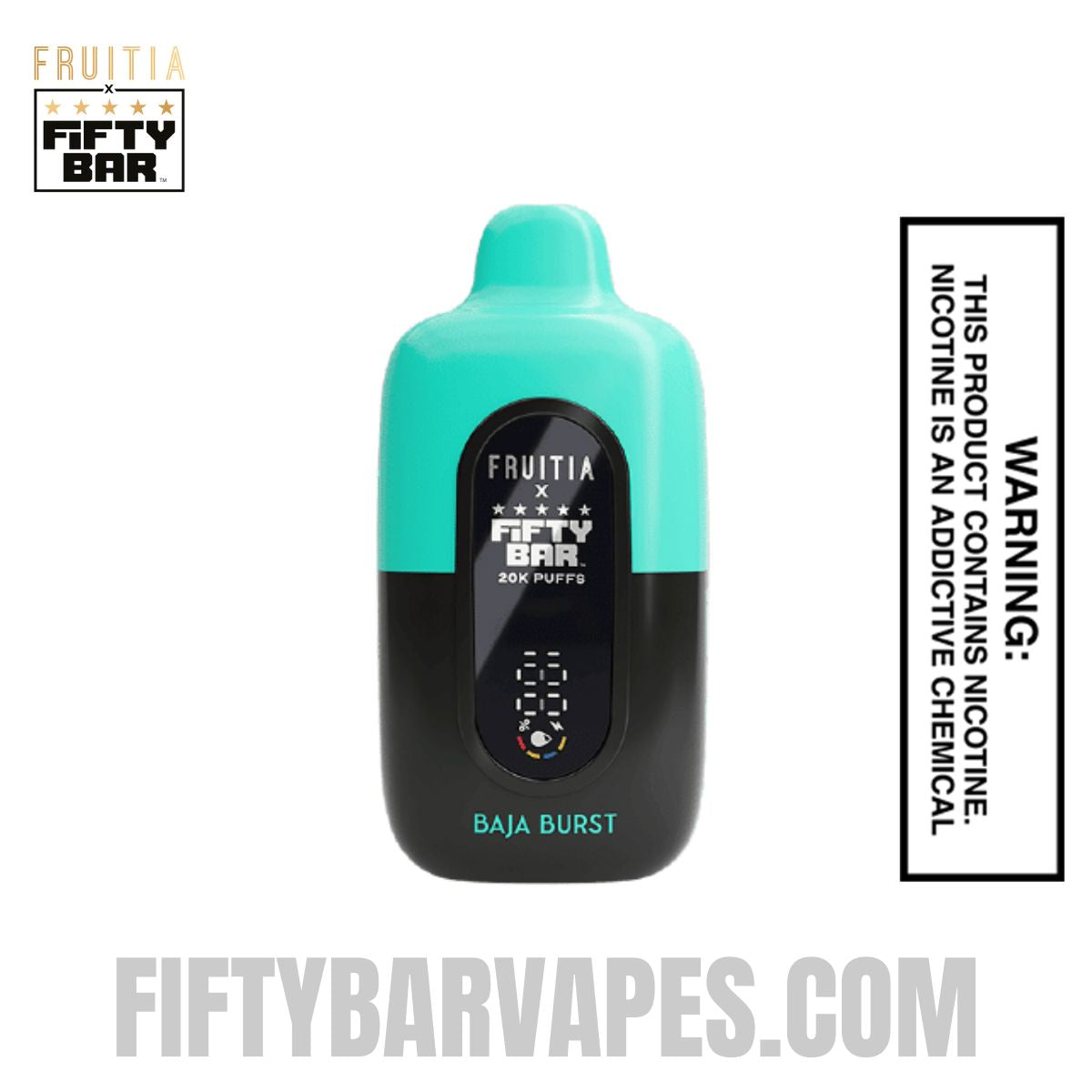 Baja Burst Fruitia X Fifty Bar 20K Vape Baja Burst Fruitia X Fifty Bar 20K Vape