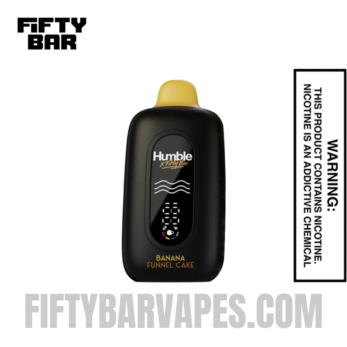 Banana Funnel Cake Humble X Fifty Bar 20K Disposable Vape Banana Funnel Cake Humble X Fifty Bar 20K Disposable Vape