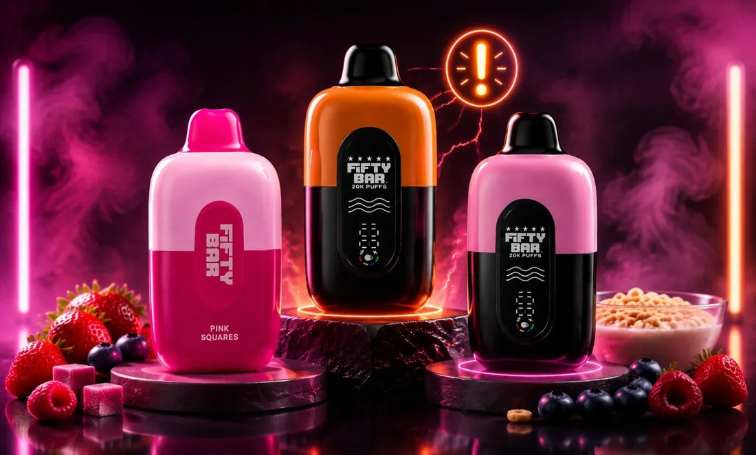 why is my Fifty Bar vape blinking