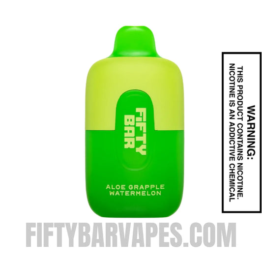 Aloe Grapple Watermelon Fifty Bar 6500 Puffs Disposable Vape