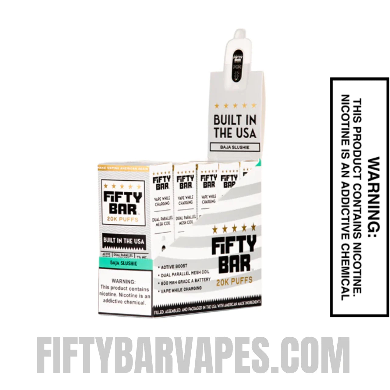 Baja Slushie Fifty Bar 20k Disposable Vape With Bundle Pack