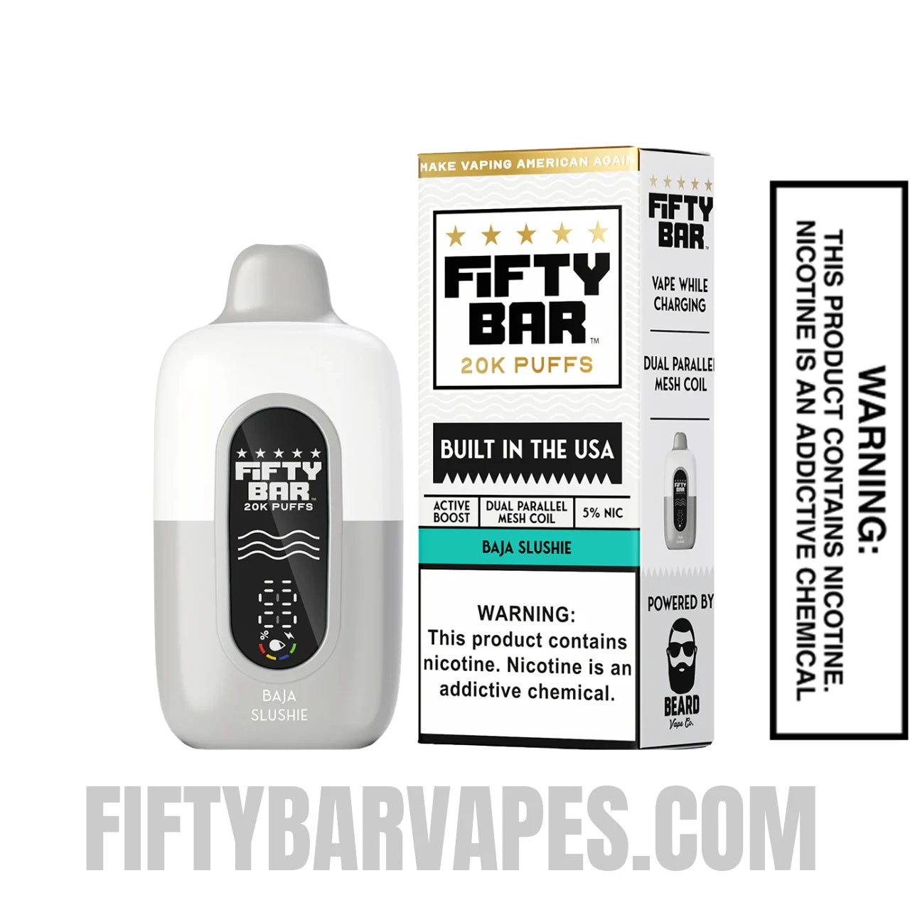 Baja Slushie Fifty Bar 20k Disposable Vape With Package Box