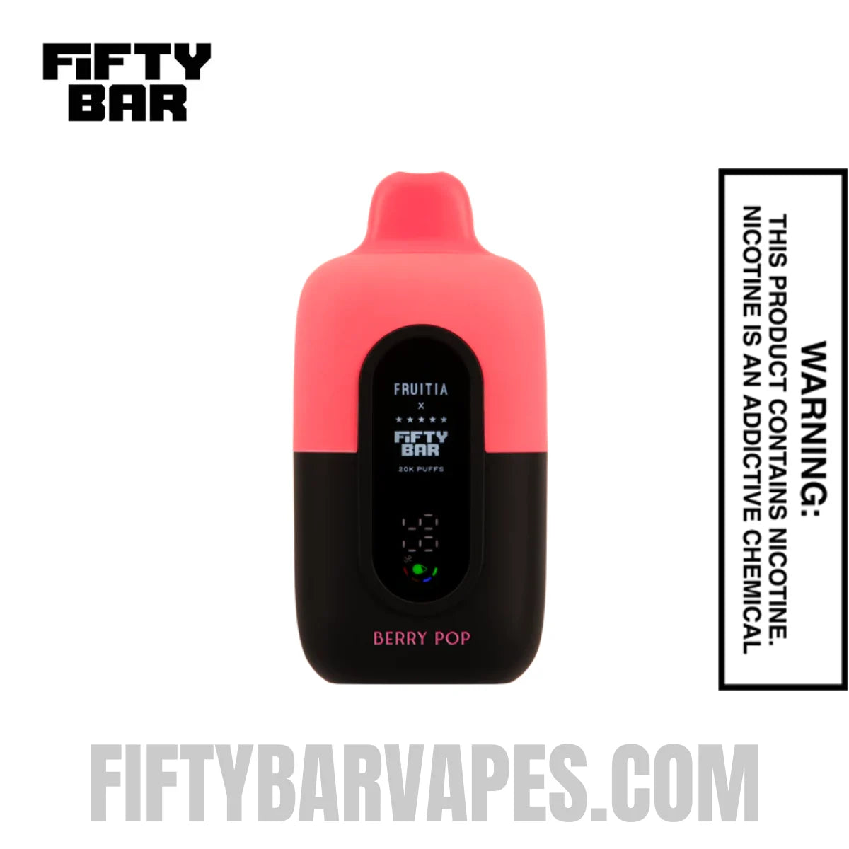 Berry Pop Fruitia X Fifty Bar 20K Vape