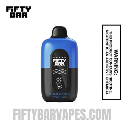 Blueberry Cereal Donut Milk Fifty Bar 20K Disposable Vape