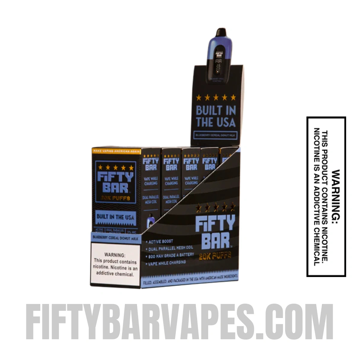 Blueberry Cereal Donut Milk Fifty Bar 20K | FiftyBarVapes Blueberry Cereal Donut Milk Fifty Bar 20K | FiftyBarVapes