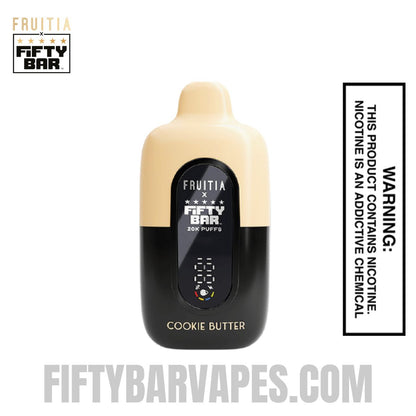 cookie bar vape Cookie Butter Fruitia X Fifty Bar 20K Vape cookie bar vape Cookie Butter Fruitia X Fifty Bar 20K Vape
