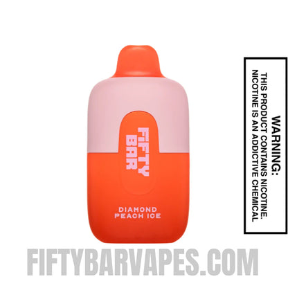 Diamond Peach Ice Fifty Bar 6500 Puffs Disposable Vape