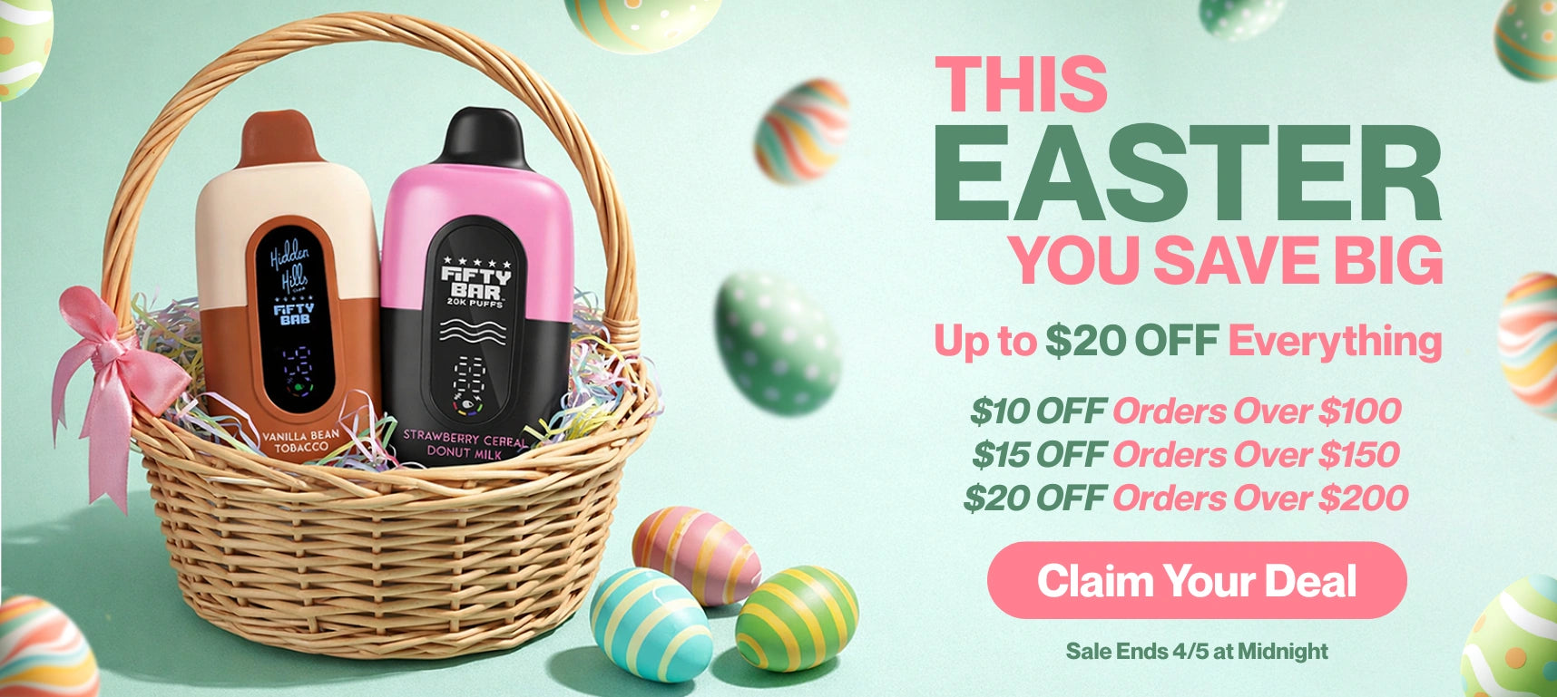 This Easter, You Save Big Up to $20 Off Everything