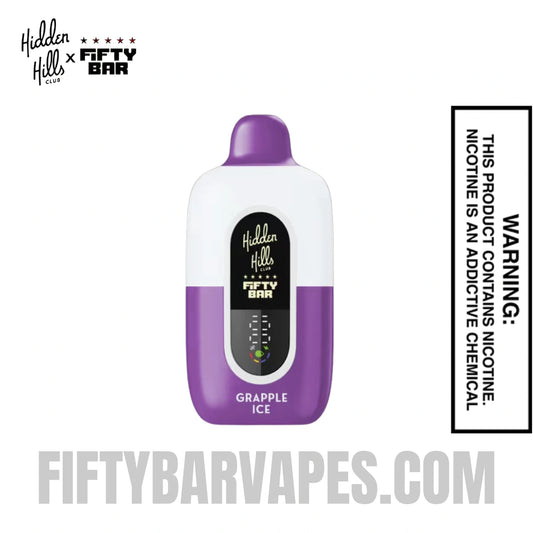 Grapple Ice Hidden Hills X Fifty Bar 20k Disposable Vape