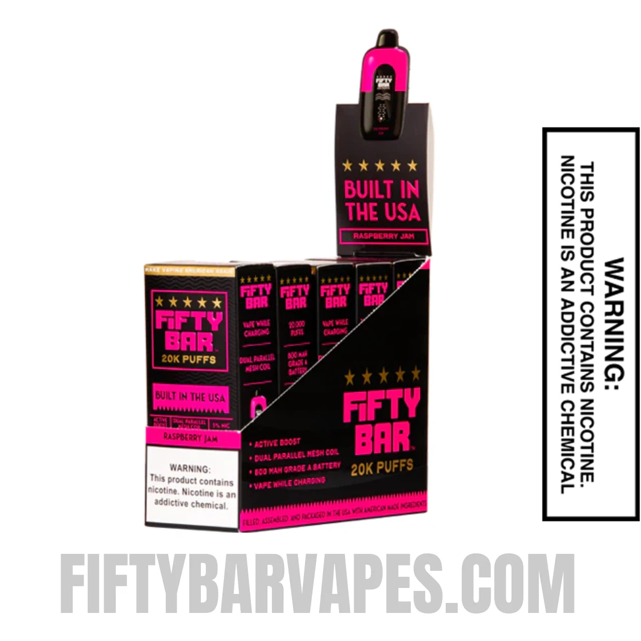 Jam Fifty Bar 20k Disposable Vape With Bundle Pack
