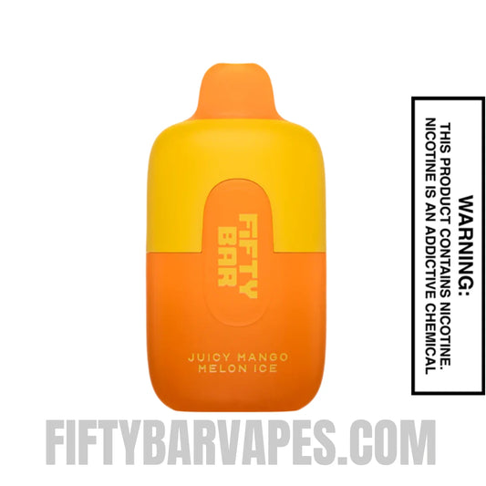 Juicy Mango Melon Ice Fifty Bar 6500 Puffs Disposable Vape