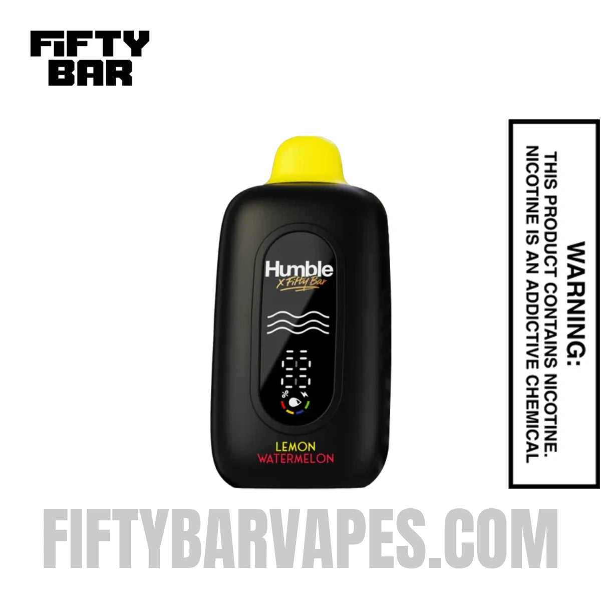 Lemon Watermelon Humble x Fifty Bar 20K Disposable Vape