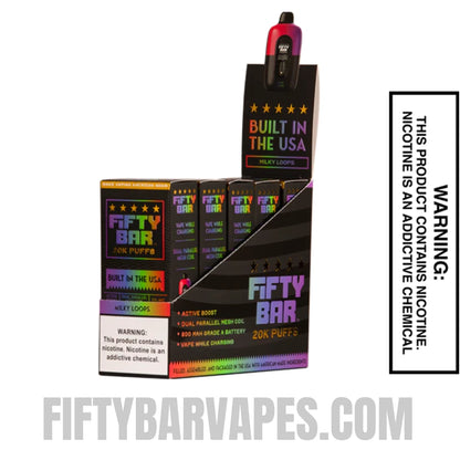 Milky Loops Fifty Bar 20K Disposable Vape | FiftyBarVapes Milky Loops Fifty Bar 20K Disposable Vape | FiftyBarVapes