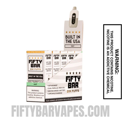 Mint Fifty Bar 20k Disposable Vape With Bundle Pack