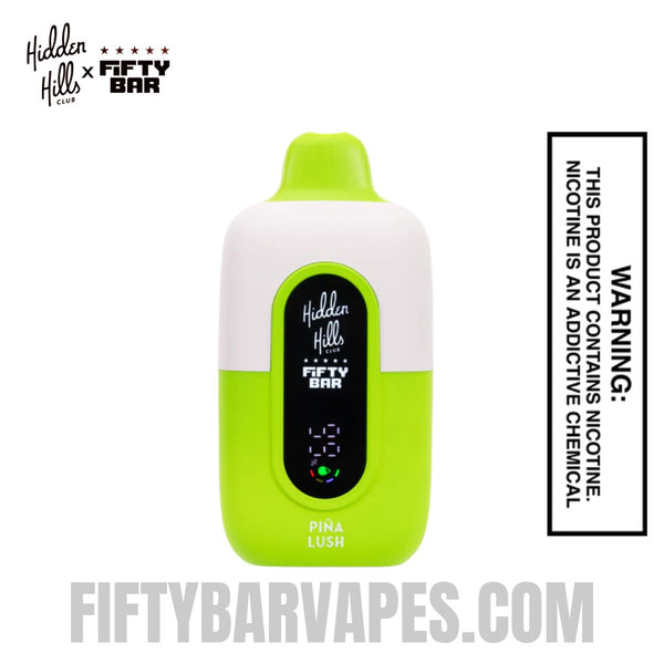 Pina Lush Hidden Hills X Fifty Bar 20K Vape | FiftyBarVapes Pina Lush Hidden Hills X Fifty Bar 20K Vape | FiftyBarVapes