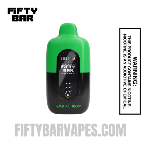 Sour Rainbow Fruitia X Fifty Bar 20K Vape