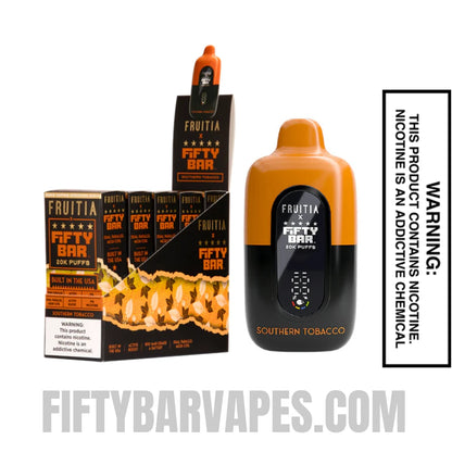 southern tobacco disposable vape Southern Tobacco Fruitia X Fifty Bar 20K Vape