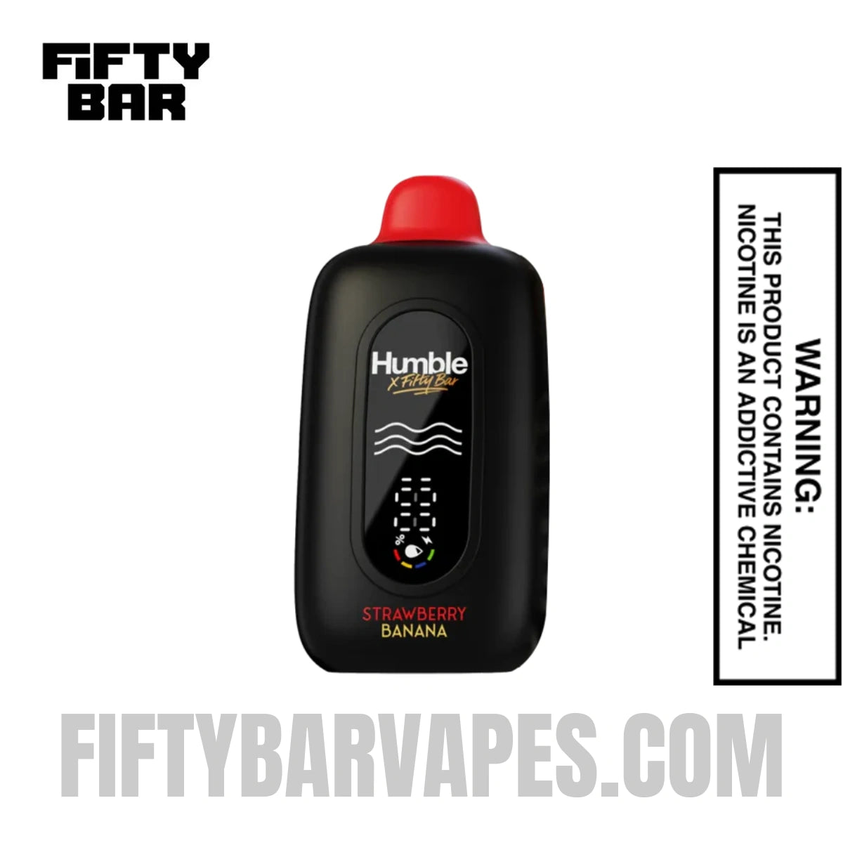 Strawberry Banana Humble x Fifty Bar 20K Disposable Vape