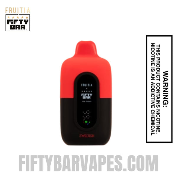 Swedish Fruitia X Fifty Bar 20K Vape | FiftyBarVapes