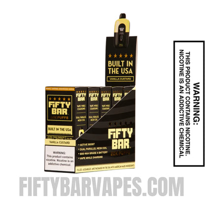 custard disposable vape Vanilla Custard Fifty Bar 20K Disposable