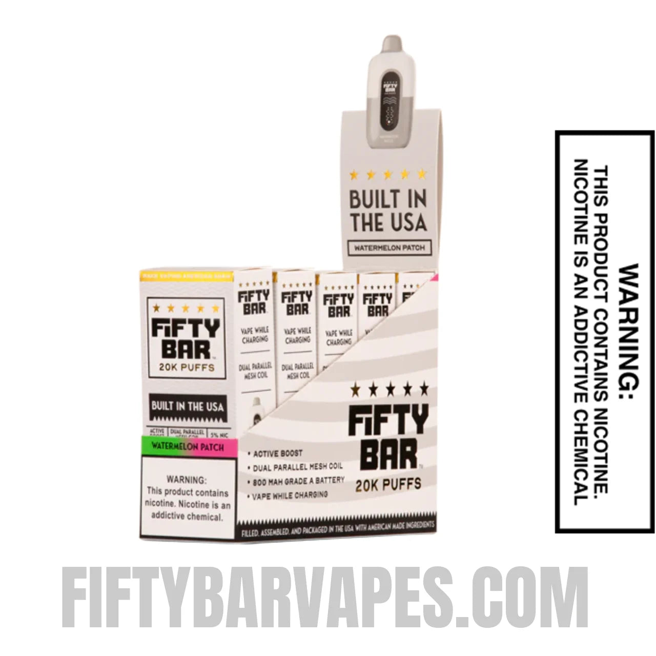 Watermelon Patch Fifty Bar 20k Disposable Vape With Bundle Pack